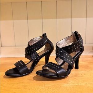 Sofft Black Studded Heels